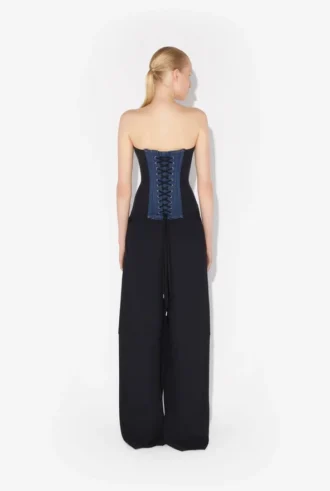 Das Bi-Material-Denim-Korsett Das Bi-Material-Denim-Korsett