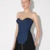 Das Bi-Material-Denim-Korsett
