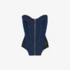 Das Bi-Material-Denim-Korsett