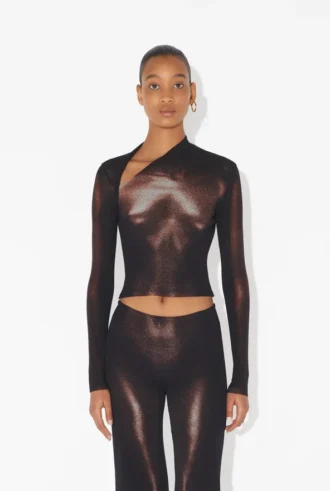 Das bronzefarbene „Body Dust“-Oberteil