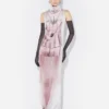Das drapierte Trompe-l’œil-Korsetts-Kleid Das drapierte Trompe-l’œil-Korsetts-Kleid