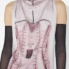Das drapierte Trompe-l’œil-Korsetts-Kleid Das drapierte Trompe-l’œil-Korsetts-Kleid