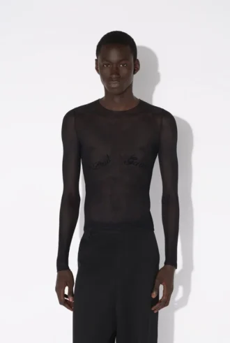 Das Jean Paul Gaultier Oberteil mit Flockdruck Das Jean Paul Gaultier Oberteil mit Flockdruck