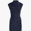 Das Jeans-Kleid mit Reißverschluss Das Jeans-Kleid mit Reißverschluss