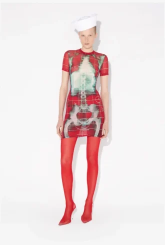 Das kurze rote Squeletor-Kleid Das kurze rote Squeletor-Kleid