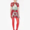 Das kurze rote Squeletor-Kleid Das kurze rote Squeletor-Kleid