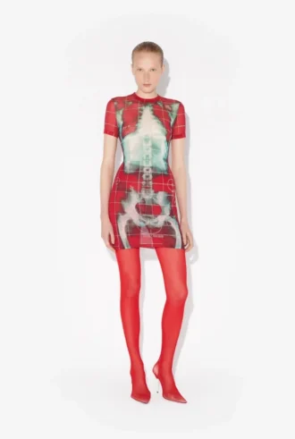 Das kurze rote Squeletor-Kleid Das kurze rote Squeletor-Kleid
