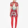 Das kurze rote Squeletor-Kleid Das kurze rote Squeletor-Kleid