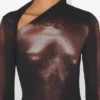 Das lange bronzefarbene Body Dust-Kleid Das lange bronzefarbene Body Dust-Kleid