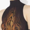 Das lange, drapierte „Wood“-Kleid Das lange, drapierte „Wood“-Kleid
