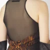 Das lange, drapierte „Wood“-Kleid Das lange, drapierte „Wood“-Kleid