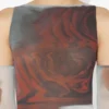 Das lange rote „Blurry Roses“-Kleid Das lange rote „Blurry Roses“-Kleid