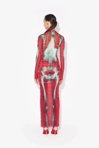 Das lange rote Squeletor-Kleid Das lange rote Squeletor-Kleid