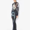 Das lange schwarze Squeletor-Kleid Das lange schwarze Squeletor-Kleid