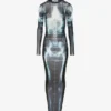 Das lange schwarze Squeletor-Kleid Das lange schwarze Squeletor-Kleid