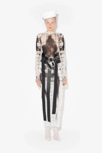 Das lange weiße Squeletor-Kleid Das lange weiße Squeletor-Kleid
