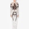 Das lange weiße Squeletor-Kleid Das lange weiße Squeletor-Kleid