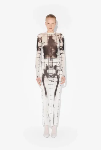 Das lange weiße Squeletor-Kleid Das lange weiße Squeletor-Kleid