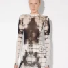 Das lange weiße Squeletor-Kleid Das lange weiße Squeletor-Kleid