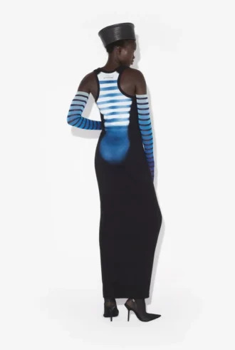 Das „Le Male“-Kleid mit langen Trägern