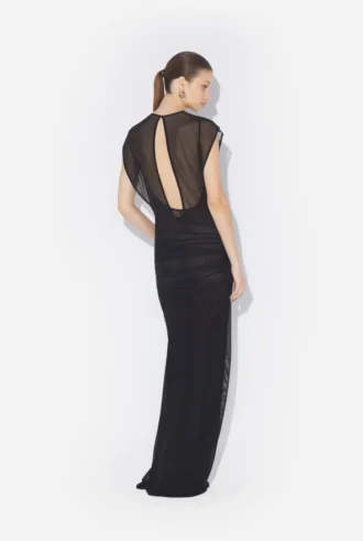 Das „Tattoo Ruban“-Kleid mit Flockdruck