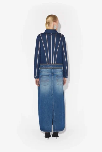 Der Denim-Mantel mit zwei Tragevarianten Der Denim-Mantel mit zwei Tragevarianten