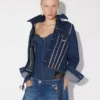 Der Denim-Mantel mit zwei Tragevarianten Der Denim-Mantel mit zwei Tragevarianten