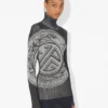 Der graue Pullover mit Lorbeer-Stempel Der graue Pullover mit Lorbeer-Stempel