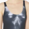 Der silberne Body Dust-Badeanzug Der silberne Body Dust-Badeanzug