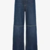 Die blaue Cut-Out-Jeans Die blaue Cut-Out-Jeans