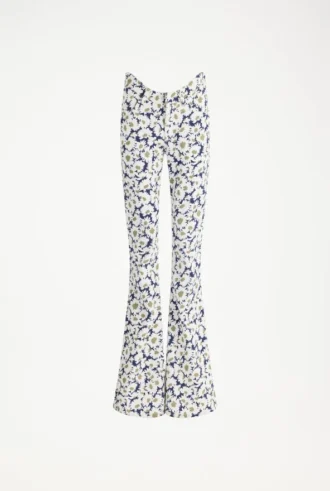 Die Curved-Jeans mit Blumenmuster