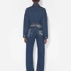 Die Denim-Jeans mit Trompe-l’œil-Effekt
