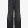 Die schwarze Cut-Out-Jeans Die schwarze Cut-Out-Jeans