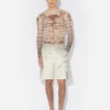 Die Shorts mit Multi-Tattoo-Print